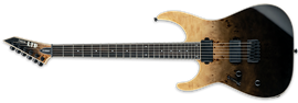 LTD M-1000HT Black Fade Burst Left Handed 6-String Electric Guitar 